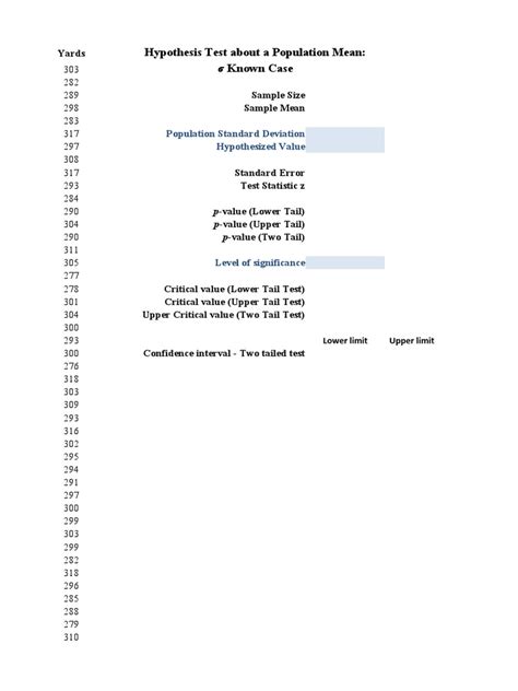 Hypothesis Testing How to in Excel 的图像结果