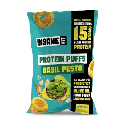 PROTEIN PUFFS Basil Pesto – Insane Fit Snacks