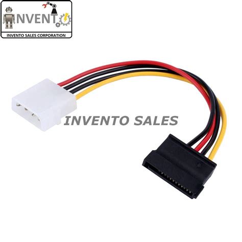 Invento 8 Pcs SATA 15 Pin Male Power to 4 pin Molex Female Convert ...
