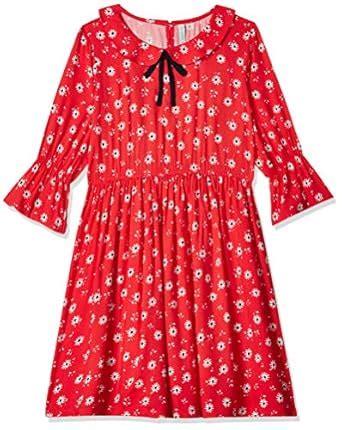 Pantaloons Junior Girls' A-Line Knee-Long Dress (110061472_Red_13-14 ...