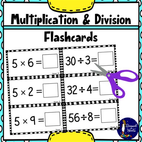 Math Flashcards Multiplication Division 的图像结果