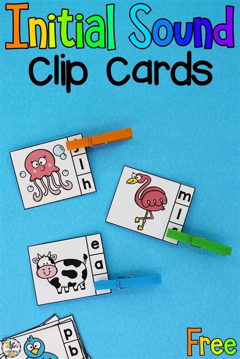 Alphabet beginning sounds clip cards – Artofit