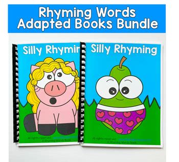 Rhyming Words Adapted Books Bundle by File Folder Heaven | TPT