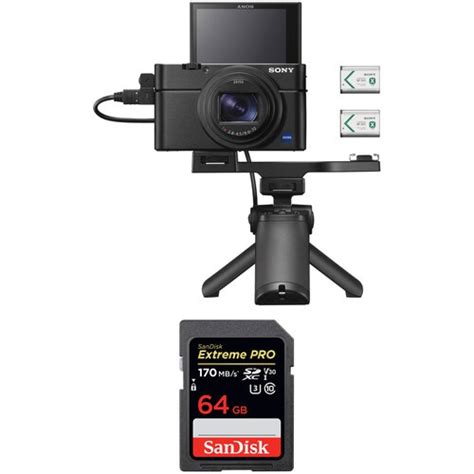 Sony Cyber-Shot Dsc-Rx100 Vii Digital Camera With Shooting Grip And ...