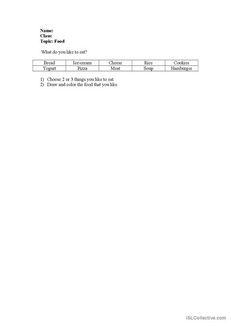 What Do You Like Worksheets 的图像结果