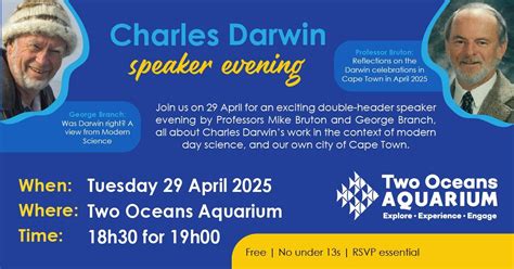 Charles Darwin speaker evening featuring Professors Mike Bruton and ...