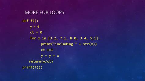 For Loop 的图像结果