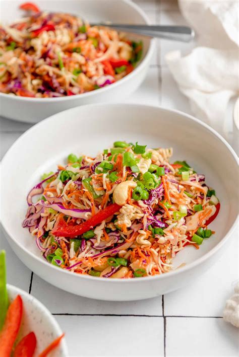 Crunchy Ramen Noodle Salad - Running on Real Food