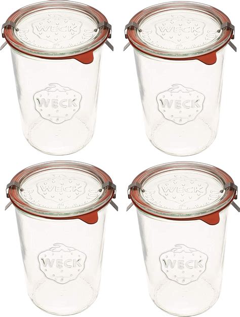Buy Weck Canning Jars 743 - Weck Mold Jars made of Transparent Glass ...