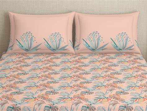 Essentials 100% Cotton Bedsheet - Tropica by Spaces
