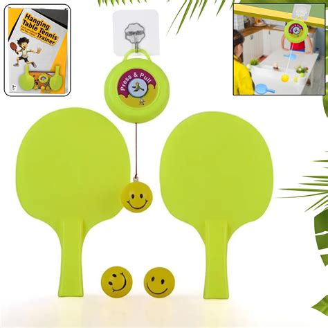Portable Indoor Hanging Table Tennis with Three Ball, Table Tennis Sel ...