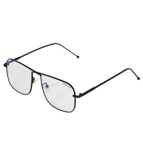 Buy The Godfather Black Clear Square Sunglasses - Iconic Style and UV ...