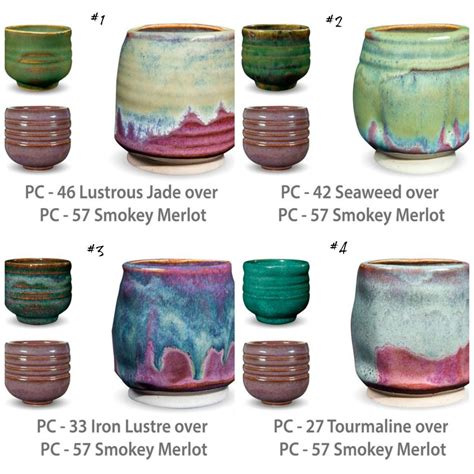 PC glaze combinations | Amaco glazes, Ceramic glaze recipes, Glaze ceramics