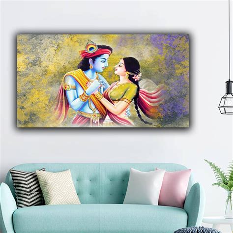 Radha Krishna Paintings | Canvas Painting Frame | The Seven Colours