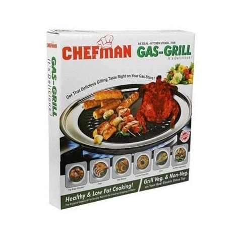 CHEFMAN Gas Grill Indoor Smokeless Barbeque Non-Stick Coating Grill ...