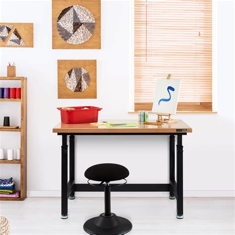 Buy Seville Classics UltraHD® Height Adjustable 4-Foot Heavy-Duty Wood ...