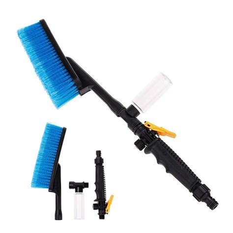 Cheshta Long Handle Car Wash Brush, Vehicle Washing Brush Hose Adapter ...