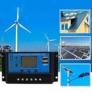 ShiningLove Dual USB PWM 10/20/30A Solar Charge Controller 12V/24V LCD ...