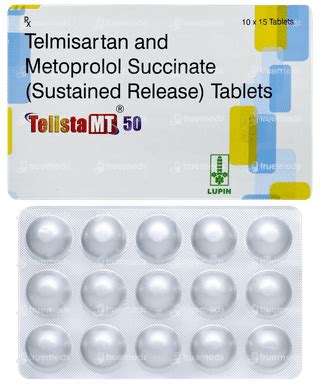 Telista Mt 50 Tablet: Uses, Side Effects, Price & Substitutes