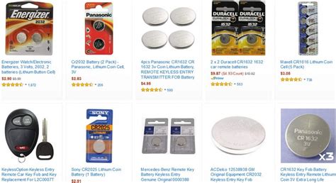 Image result for Keyless Entry Remote Control Flat Key Battery