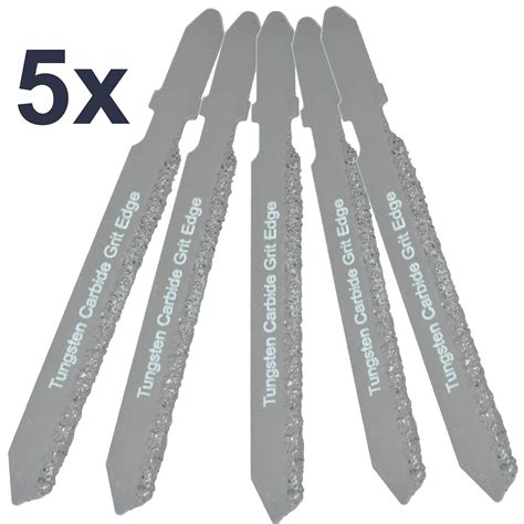 Buy Carbide Jig Saw Blade T Shank Jigsaw Blades Set of 5 Carbide T ...