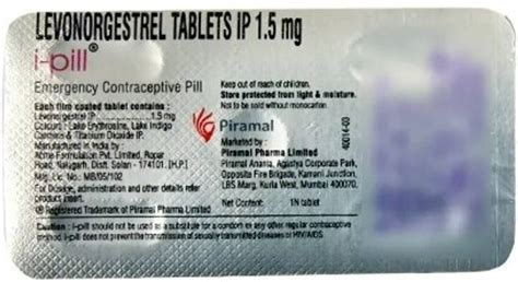 i-pill Emergency Contraceptive Pill Tablets Price in India - Buy i-pill ...