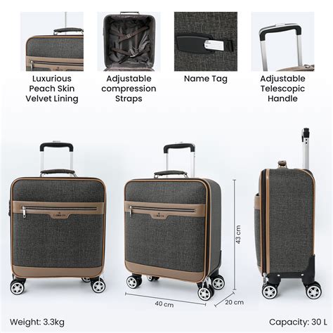 Buy Aegis 30L Cabin Trolley Bag - Lightweight & Stylish – GlobalBees Shop