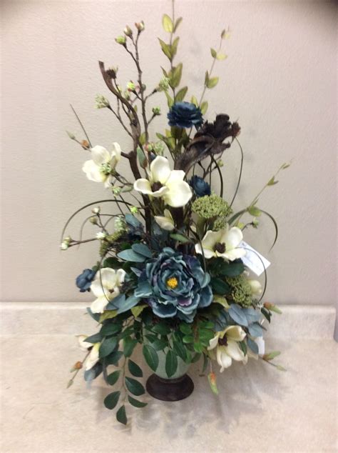 Bedroom Blue! | Floral arrangements, Artificial flower arrangements ...