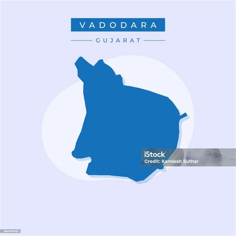 Vector Illustration Vector Of Vadodara City Map India City Stock Illustration - Download Image ...