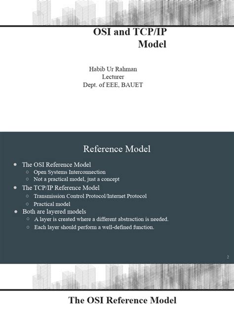 Image result for Reference Model in Computer Network