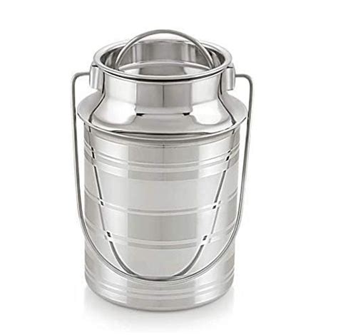 Buy Diamond Steel Stainless Steel Milk Container| Barni with LID | Air ...