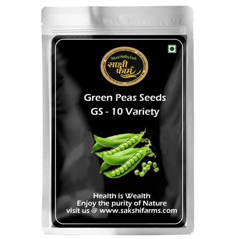 Sakshi Farms | Green Peas Seeds GS - 10 Variety | Hybrid Seeds - Peas ...