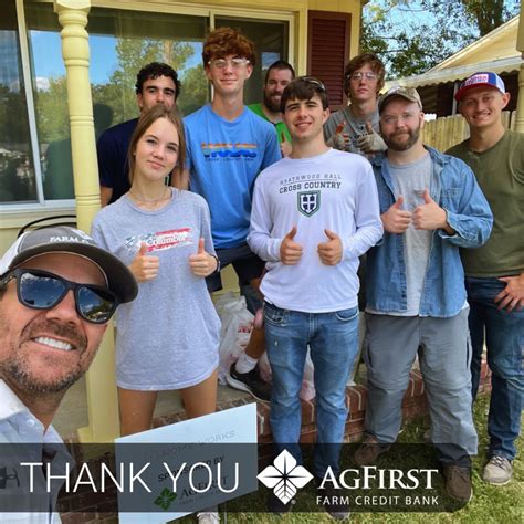 A donor thank you to AgFirst Farm Credit Bank! We are thankful for this ...