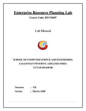 Enterprise Resource Planning-2 - 37 UNIT III ERP IMPLEMENTATION 10 ...