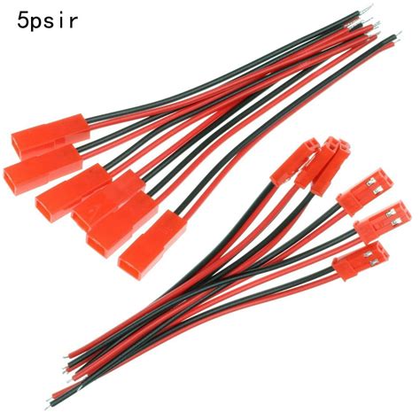 Buy Brand New JST Cable Connector 100mm Cable 5/10 Pairs Durable Male ...