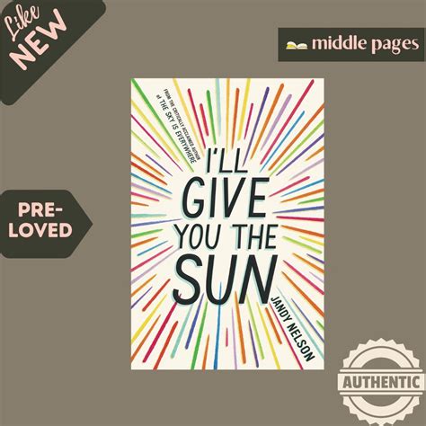 I'll Give You the Sun by Jandy Nelson (Hardback) [PRE-LOVED] | Shopee ...