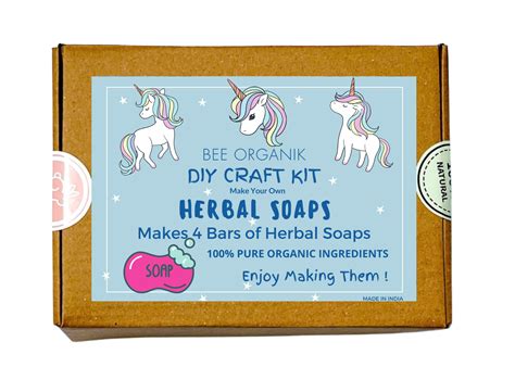 Gift Herbal Soaps DIY Kit Bee Organik Learn Soap Making Natural Pure ...