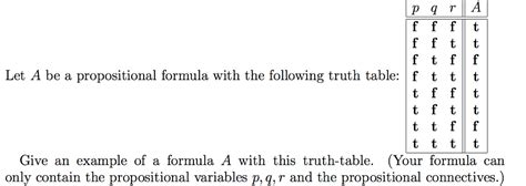 Image result for Propositional formula Truth Tables
