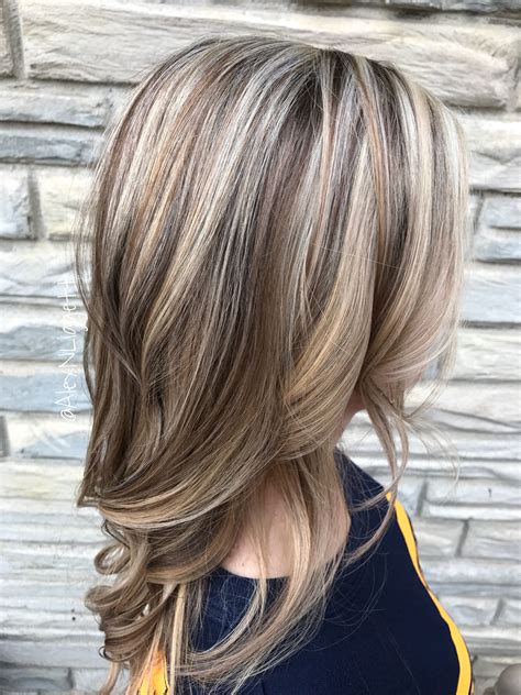 Blonde highlights and light brown lowlights | Brown blonde hair, Brown ...