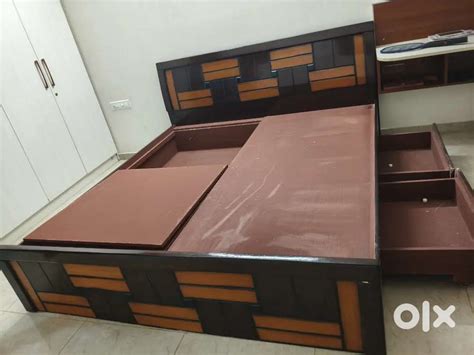 King size sesham wood cot, less than year used - Beds & Wardrobes ...