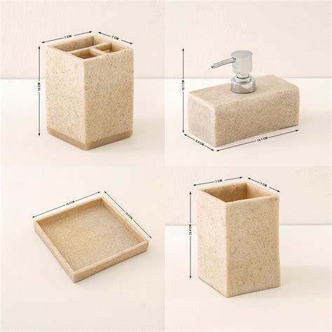 Buy Corsica Carter 4Pcs Bath Accessories Set from Corsica by Home ...