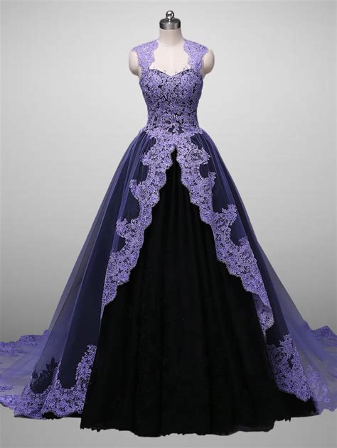Gothic Purple Wedding Dresses