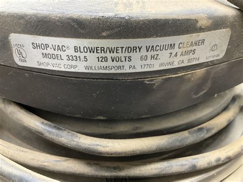 Lot - Shop-Vac 12 Gal Portable Blower Wet Dry Vac