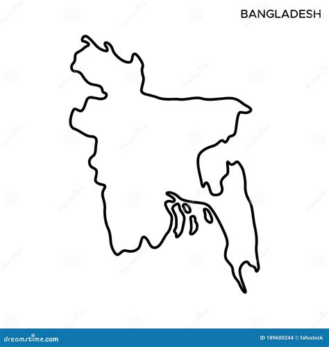 Editable Map Of Bangladesh