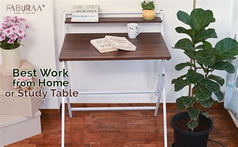 Faburaa Venus Foldable Computer Table for Home, Office Desk, Writing ...