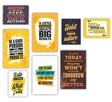 SAF Inspirational/Motivational Quotes UV Textured 300 GSM Paper Poster ...