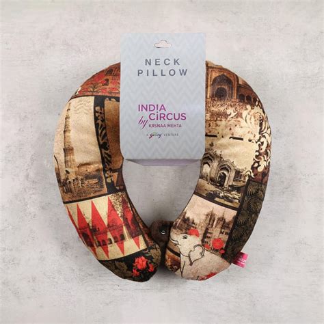 Buy INDIA CIRCUS The Mughal Era Printed Neck Pillow from India Circus ...