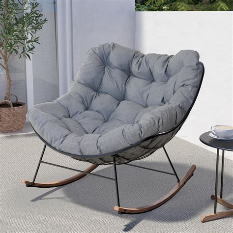 Grand patio Indoor & Outdoor, Royal Rocking Chair, Padded Cushion ...