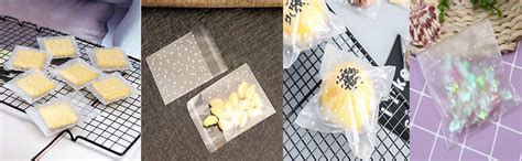 Kyrahh 4'' x 4'' Cherry Blossoms Self Adhesive Cellophane Gift Bags for ...