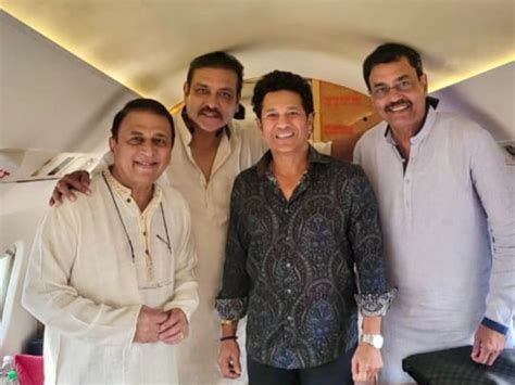 Legends Including Sachin Tendulkar And Ravi Shastri Leave For Varanasi ...